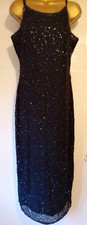 Richards by Mail Beaded Strappy Ladies Womens Evening Dress 12