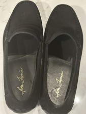 Isa Tapia Black Suede Driver Moccasin Shoes   European Size 42 US 8.5 