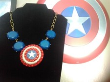 Large Captain America Necklace