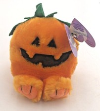 Puffkins Halloween PUMPKIN GOURDY Limited Edition Bean Bag Plush Stuffed Animal