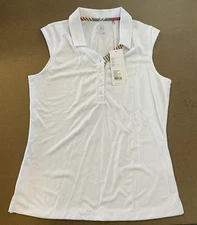 Nivo Women's Golf Polo Small/White