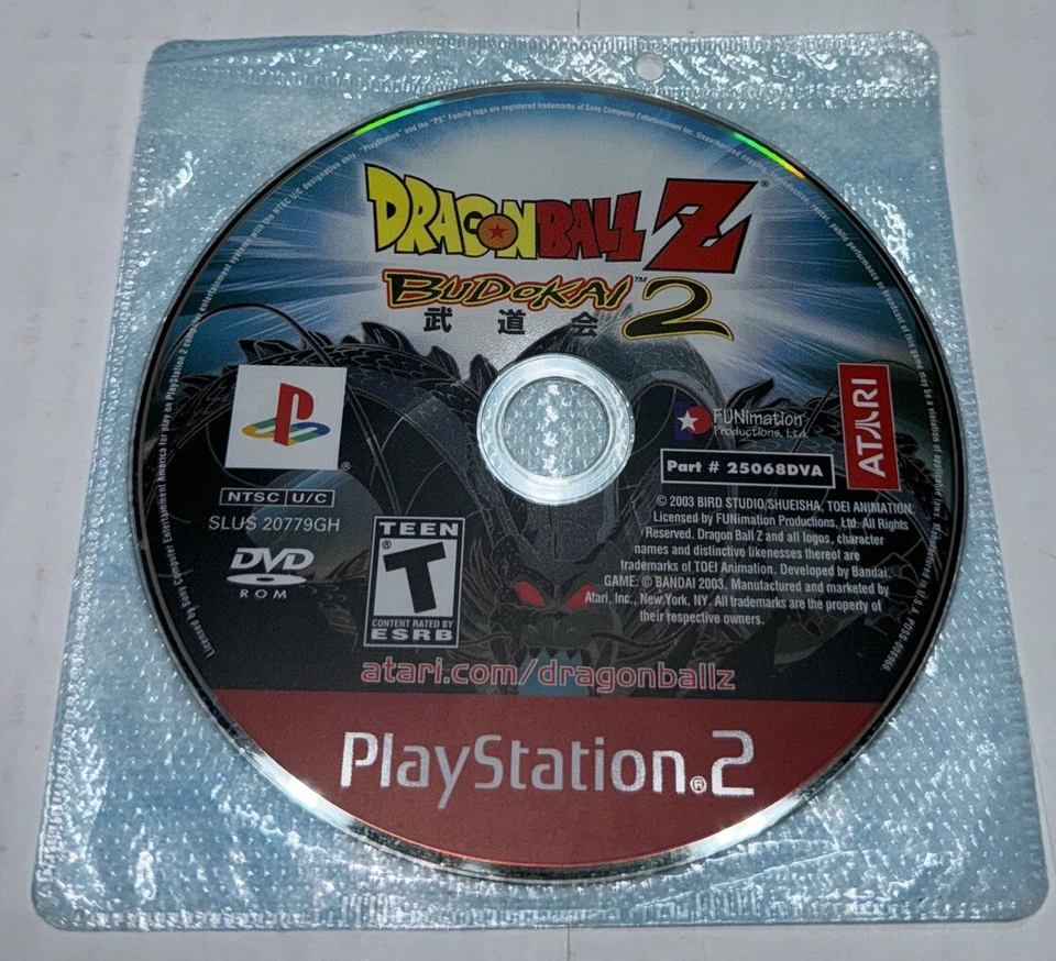 Dragon Ball Z Budokai 2 Sony PlayStation 2 PS2 Comes w/ Original Case Tested - Image 2 of 4