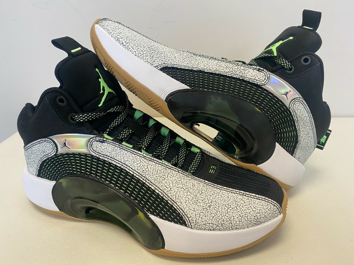 Men 8.5 Nike Air Jordan XXXV SP-Z (Bayou Boys) White/Lime Blast