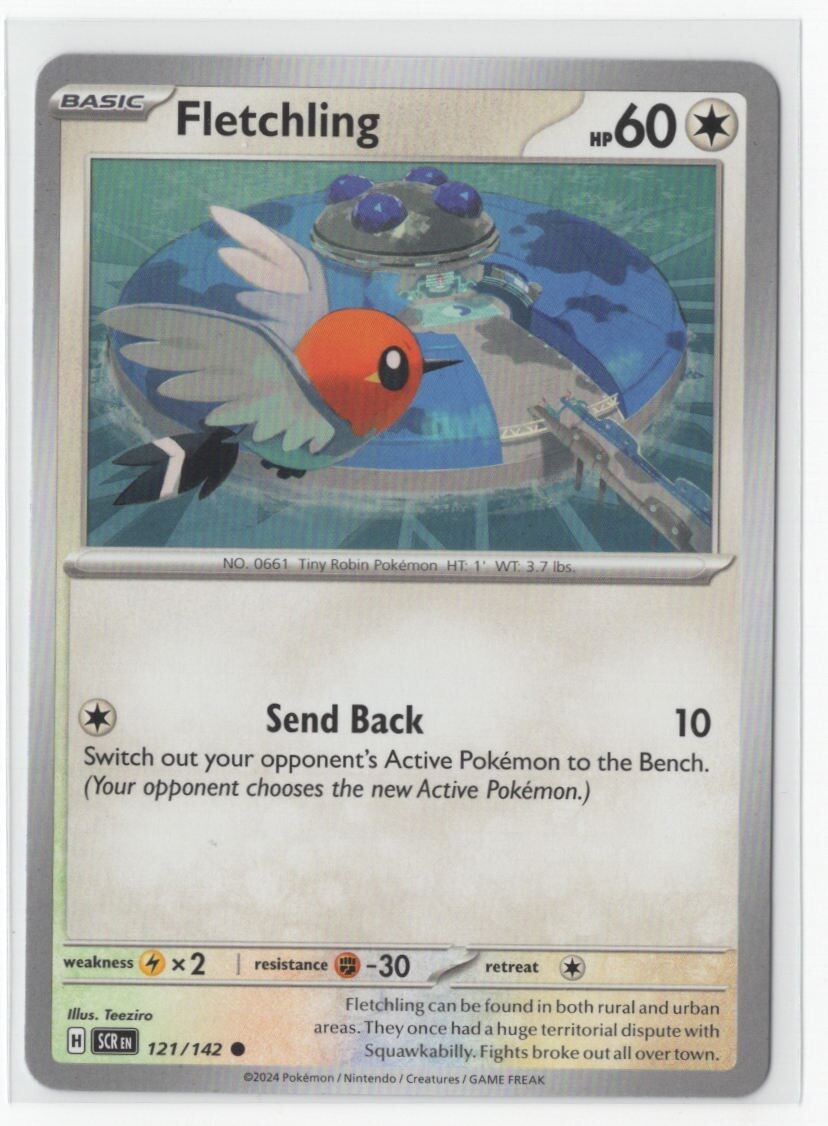Pokemon Stellar Crown 121/142 Fletchling