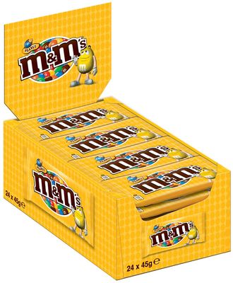 M&M's Peanut - Erdnuss Schokolade Kugeln - 24 Beutel - M&M
