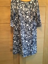 Weird Fish Navy Mix Dress Size 10 NEW WITHOUT TAGS