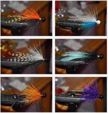 FOUR (4) HAND TIED DEER HAIR FISHING JIGS   1/32, 1/6, 1/8, 1/4 oz