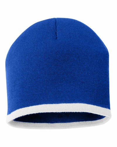 Gorro de punto a rayas inferiores de 8" 2 tonos sombrero SP09 - Imagen 7 de 7
