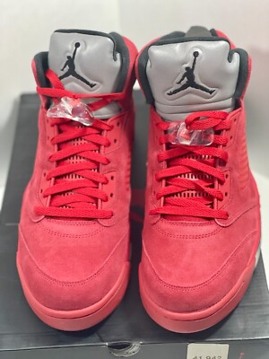 Size 12 - Air Jordan 5 Retro Red Suede for sale online | eBay
