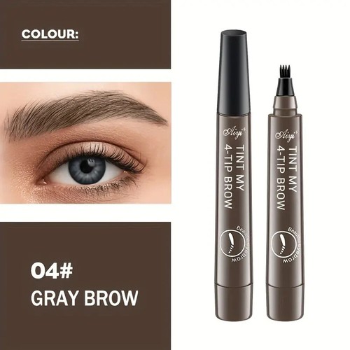 Microblading Tattoo Eyebrow 3D liquid Ink Pen waterproof 4 fork pencil brow UK - Picture 31 of 36