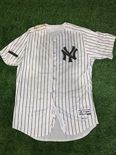 Gary Sanchez New York Yankees Game Used Worn Jersey 2017 MLB Auth Memorial Day