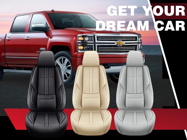 For Nissan Luxury Leather Car Seat Covers Full Set 5-Seats Front Rear Protectors - Image 3 of 4