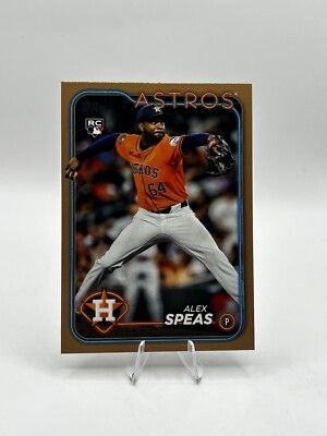 Alex Speas 2024 Topps Update RC #US222 GOLD Border /2024 Houston Astros