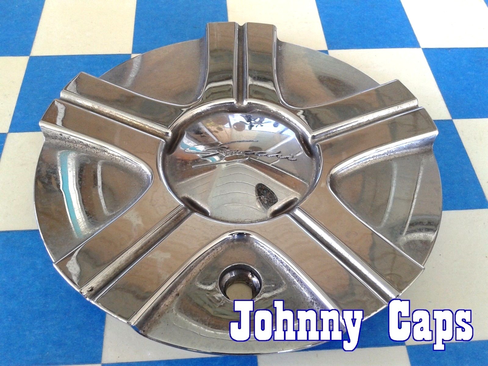 SACCHI Wheels Chrome Center Caps 5100770F-1 Custom Wheel [95] Center Cap (1)
