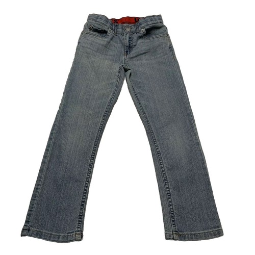 Levi's 511 Boys Size 7 Blue Slim Fit Stretch Jeans Adjustable Waist