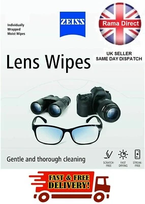 Zeiss Pre Moist Lens Wipes Optical Glasses Cleaning Phone Screen Camera 1 - 500