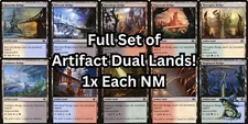 10 ARTIFACT BRIDGE Dual Lands Full Set of Dual 2-Color Commander EDH MTG NM