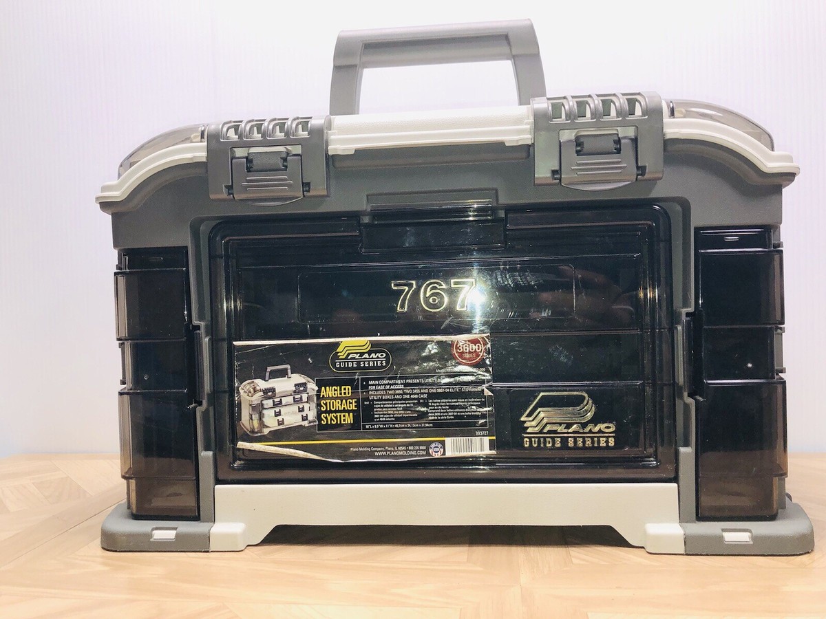 Plano 767 Guide 3600 Series Fishing Angled Tackle System 18x9x11 Box