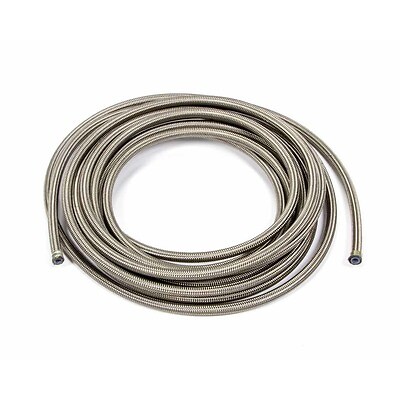Aeroquip FCC0420-04AN Teflon Racing Hose – 20 Ft Section, -04 AN, Stainless Braid, For Brake, Fuel, & Hydraulic Lines