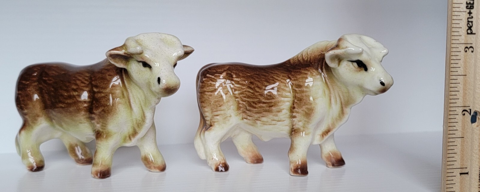 Vintage Ceramic Hereford Bull/Cow Salt & Pepper Shakers Beautiful eBay