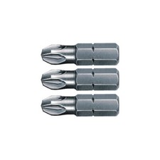 Image of Wiha 07860 Pozidriv Bits PZ 2 Pack Of 3