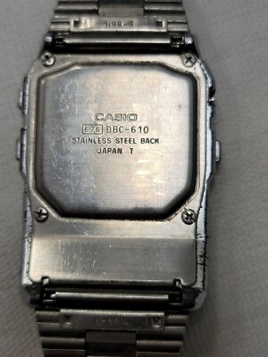 Casio Data Bank Men's Wristwatch Watch DBC-610 676 Japan Digital