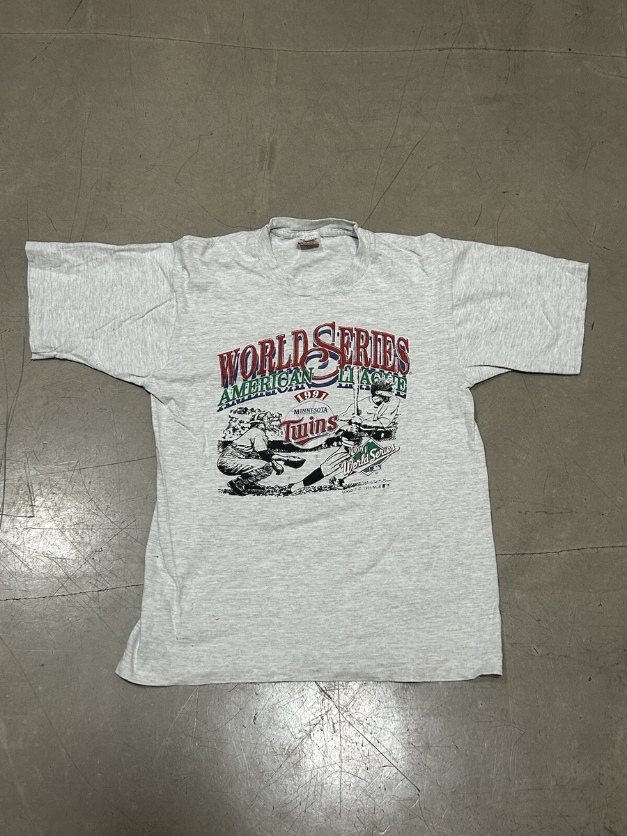 Vintage 1991 Minnesota Twins World Series T Shirt Size Small To