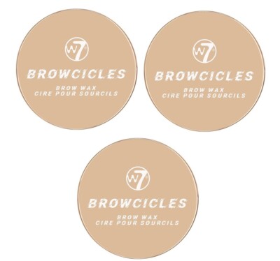 3 x W7 Cosmetics Browcicles Brow Wax - Augenbrauen laminieren langlebig transparent