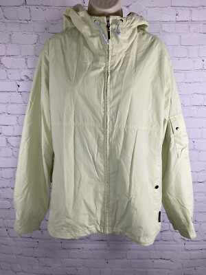 Pacific Trail Outdoor Wear Light Green Hooded Full Zip Coat Rain Jacket  Size XL