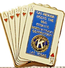 Kiwanis International Cal-Nv-Ha Host 80th Convention Las Vegas NV Lapel Pin