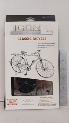 Iconx 3D Metal Model Classic Bicycle 360° View Item #ICX020