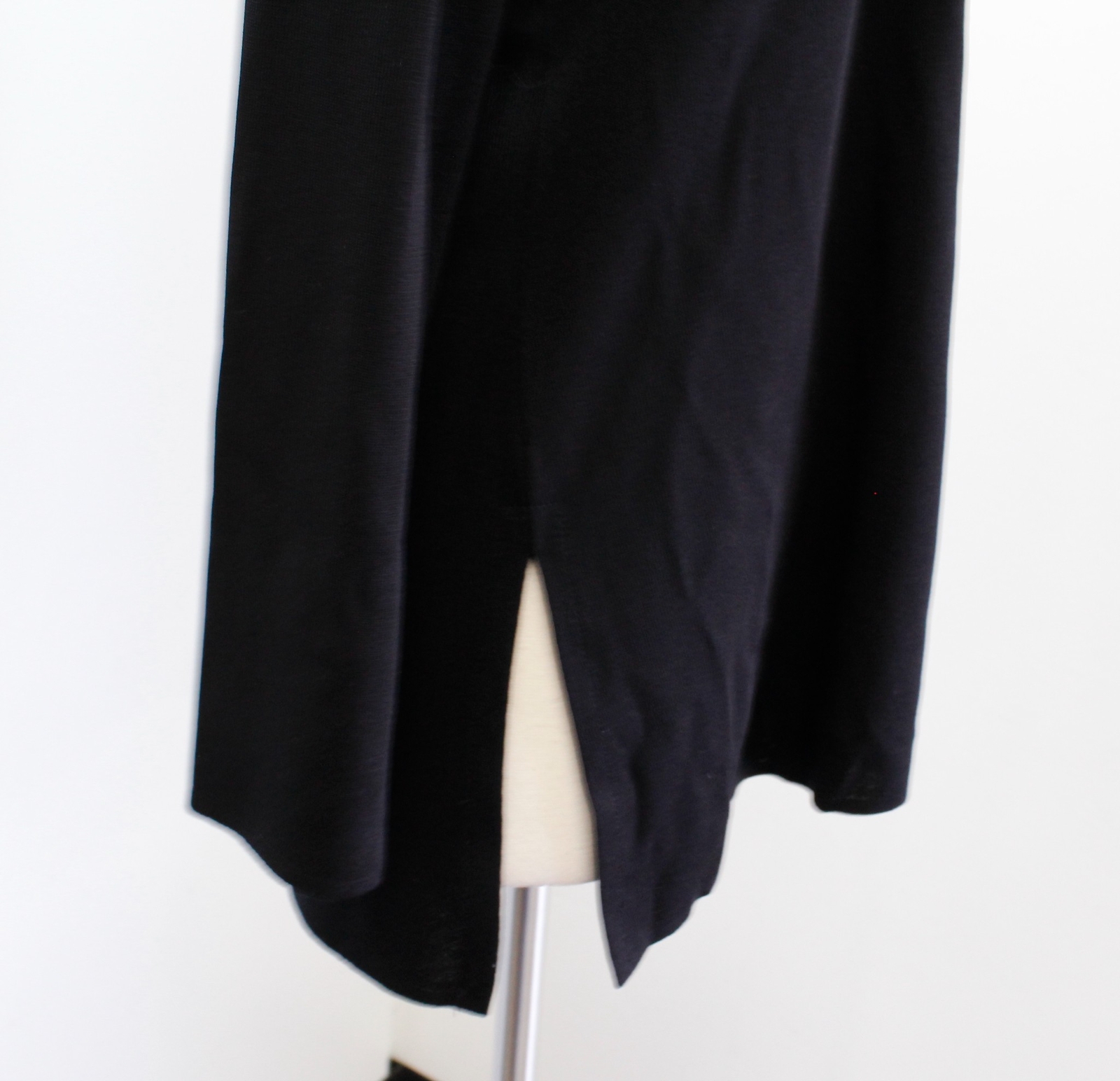 Exclusively Misook Solid Black Knit Toggle Clasp … - image 6