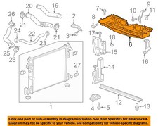 GM OEM 16-18 CT6 Cooling Radiator Components-Upper Baffle 23153526