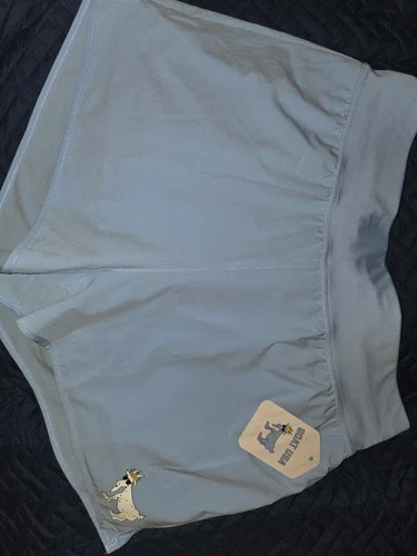 Goat USA Women's Woven Shorts Back Zip Pocket Performance Casual Blue Sz Medium