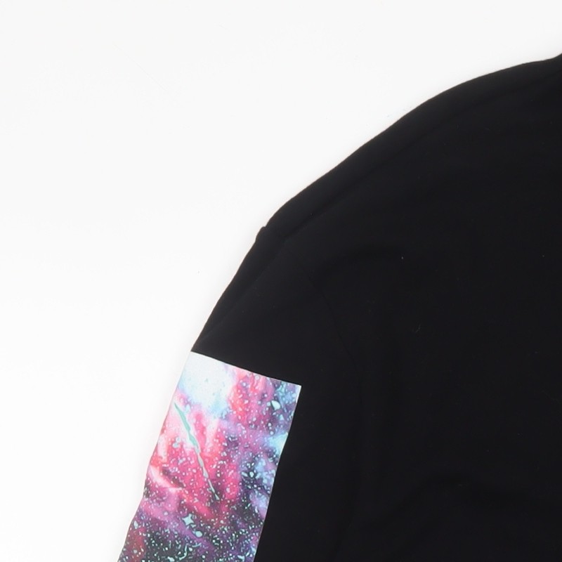 River Island Men's Black Space Print Long Sleeve Graphic Top L image 7
