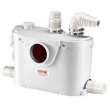 Macerator Pump 500W 29 GPM Flow 26 Ft Head Lift Pump For Toilet Basement Sin