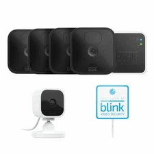 Blink 5 Camera Security System with Yard Sign - Wireless 1080p Whole Home Bundle
