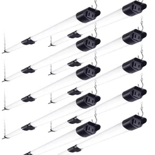 PARMIDA (10 Pack) Linkable Utility Light, 45W, 3FT Integrated Fixture ETL 450...