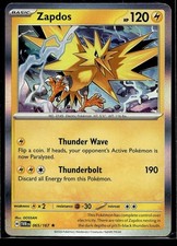 Zapdos 065/167 Rare Twilight Masquerade Pokemon Holo Lightly Played