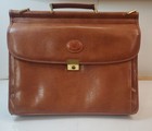 Allan Edward Brown Men's Briefcase Document Case Top Handle Push Lock — photo 8