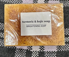 Turmeric Lemon Kojic Acid Brightening Soap Bar Face Body 2Pcs