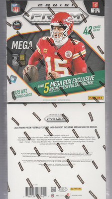 ( 2 ) 2025 PANINI PRIZM FOOTBALL NFL FACTORY SEALED MEGA BOXES - 2 BOX LOT