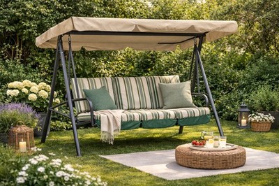 QUICK STAR Ersatzdach SAND Gartenschaukel Universal 145x210 cm Hollywoodschaukel