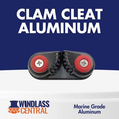 Aluminum Clam Cleat Marine Grade Rope Clamp Sailing Hardware