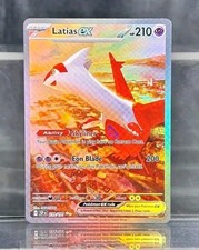 Pokemon Card Latias EX 239/191 Gold Metal Card - Carta In Metallo Fanmade TCG