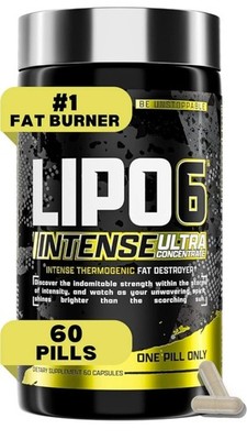 Lipo6 Black Intense - Concentrate Thermogenic Fat Burner | Weight Loss  