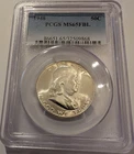 1948 PCGS MS65 FBL FULL BELL LINES FRANKLIN ** PQ BLAST WHITE BLAZING LUSTER **