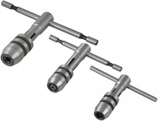 Adjustable 3-Piece T-Handle Tap Wrench Set for M1-M8 Sizes