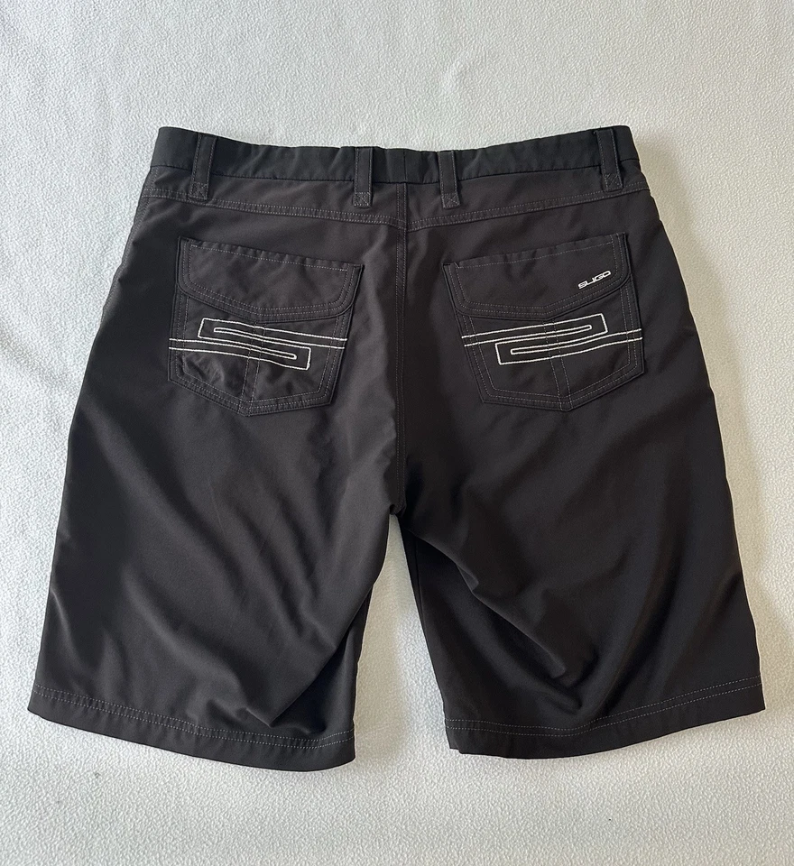 Pantalones Cortos Sligo Para Hombre 36 Negros Performance Golf Cortos Bordados Bolsillos Traseros Foto 2 de 4