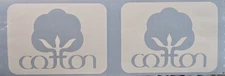 6" COTTON LOGO VINYL DECAL STICKER Laptop bumper Window Diecut